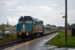 VIA 6408 leads an eastbound LRC train to Quebec